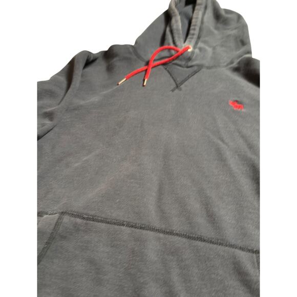 Abercrombie And Fitch Men’s Hoodie Sweatshirt Size XL Navy Blue Moose Y2K? - Picture 15 of 16